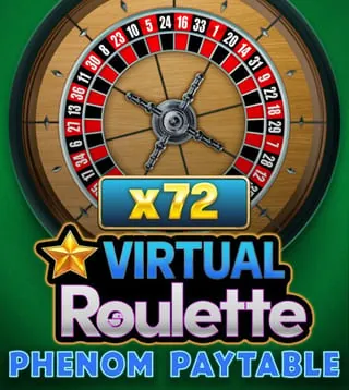 Virtual Roulette Phenom x72 live game at Slotoking casino